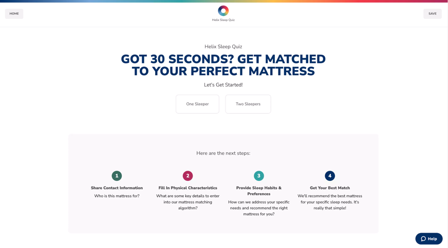 helix sleep quiz